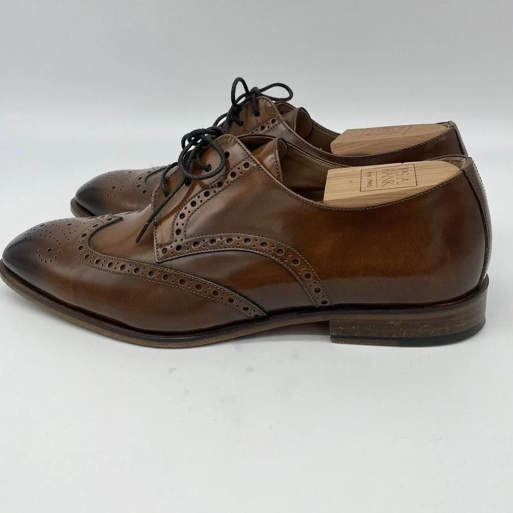 Giovacchini Sammy‎ Wingtip Oxford Derby Men's Size 8.5 Dress Shoes